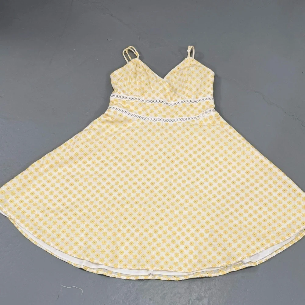 Girls Embroidered Yellow Flower Dress